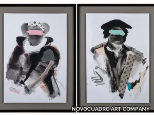 Personaje I & II - Wooden Painting _ NOVOCUADRO ART COMPANY