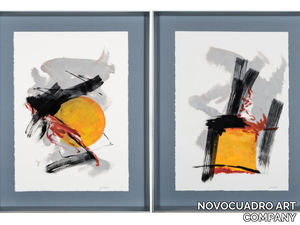 Ibiza I & II - Paper Painting _ NOVOCUADRO ART COMPANY