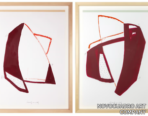 LA VIE EN ROUGE I & II - Paper Painting _ NOVOCUADRO ART COMPANY