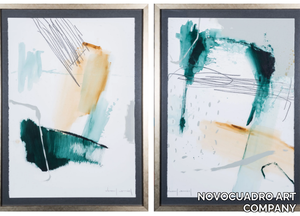 Selva I & II - Paper Painting _ NOVOCUADRO ART COMPANY