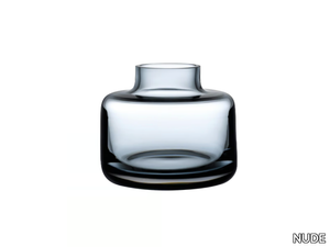 MAGNOLIA MINI WIDE - Crystal vase _ NUDE