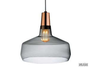 MONO WIDE - Crystal pendant lamp _ NUDE