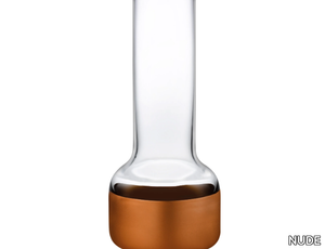 CONTOUR BUDVASE - Budvase with Clear Top and Copper Base _ NUDE