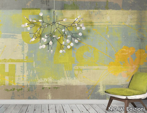 FLOWER POWER - Vinyl or fyber glass wallpaper _ N.O.W. Edizioni