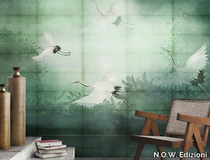 FLIGHT - Tropical glass-fibre wallpaper _ N.O.W. Edizioni