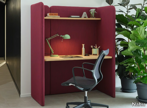 EDEN DESK - Office desk with sound absorbing screens _ Nahu