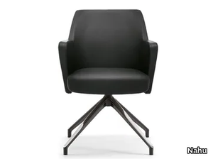 WRAP PLUS 05 - Trestle-based chair with armrests _ Nahu
