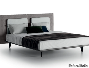 CAMPUS - Double bed with upholstered headboard _ Natuzzi Italia