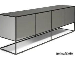 FIL ROUGE - Sideboard with coplanar doors _ Natuzzi Italia