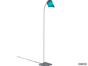 LAMPE DE BUREAU READING - Reading glass and steel floor lamp _ nemo