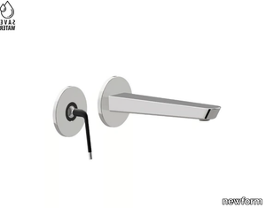 O'RAMA - Single handle wall-mounted washbasin mixer without waste _ newform