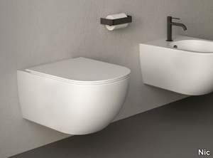 PIN - Wall-hung ceramic toilet _ Nic