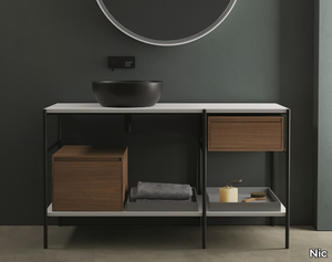 VELO 131 - Floor-standing sectional vanity unit with drawers _ Nic