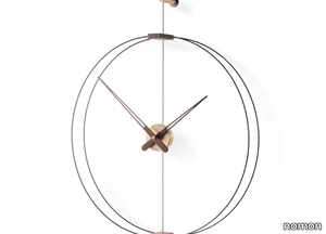 MINI BARCELONA GOLD - Wall-mounted wood and metal clock _ nomon