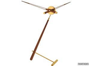 PUNTERO - Table-top wooden and brass clock _ nomon