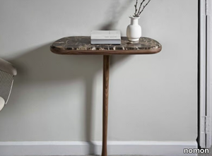 MOMENTS - Rectangular Dark Emperador marble console table _ nomon