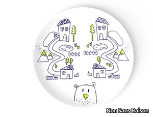 THE SEVEN DIFFERENCES - Porcelain dinner plate for children _ Non Sans Raison
