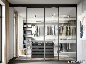 BREAK - Corner sectional walk-in wardrobe _ Novamobili