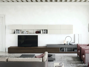 OUTLINE - Open sectional bookcase _ Novamobili