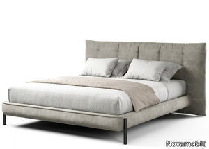 TUFTÉ - Double bed with upholstered headboard _ Novamobili