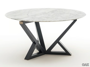 CITYLIFE SC5020/PM - Round marble dining table _ OAK