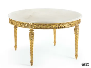 MG2760 - Round marble dining table _ OAK