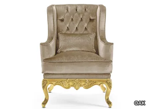 MG3421/2 - Tufted fabric armchair with armrests _ OAK