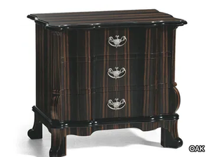MG6416 - Rectangular ebony bedside table with drawers _ OAK