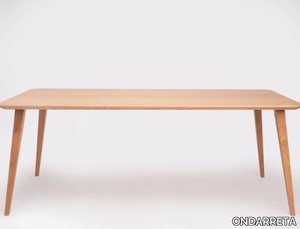 BOB - Rectangular wooden dining table _ ONDARRETA