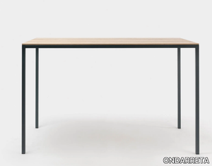 DRY 100 - Rectangular metal high table _ ONDARRETA