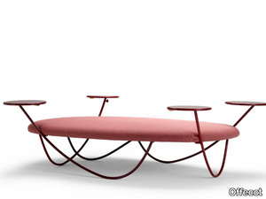 DUNE - Backless fabric bench seating _ Offecct