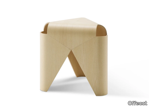 FALABELLA - Low wood veneer stool _ Offecct