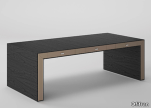 BELESA - Wood veneer executive desk with drawers _ Ofifran