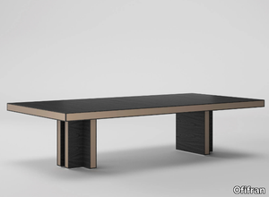 BELESA - Rectangular wood veneer meeting table _ Ofifran