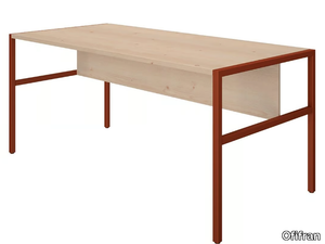 PIEM - Rectangular wooden workstation desk _ Ofifran