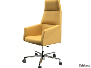 RAY - Fabric executive chair with aluminium base _ Ofifran