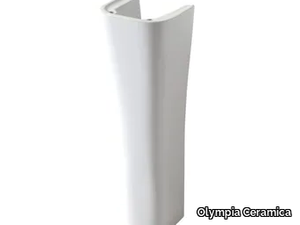 SYNTHESIS ECO - Ceramic washbasin pedestal _ Olympia Ceramica