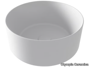 OPEN - Countertop round ceramic washbasin _ Olympia Ceramica