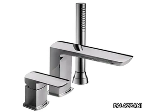 MIS 01139310 - 3 hole deck mounted bathtub tap with hand shower and diverter _ PALAZZANI