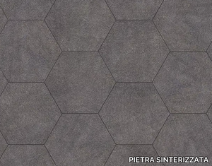 ESAGONO BASALTO - Porcelain stoneware garden paths _ PIETRA SINTERIZZATA