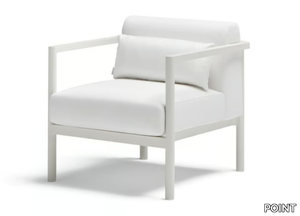 ORIGIN - Fabric garden armchair with armrests _ POINT