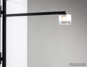 CUBO BRACCIO - LED adjustable wall lamp with swing arm _ PURALUCE