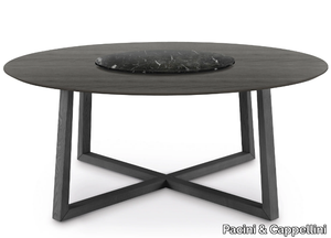 ALIANTE - Round ash table with Lazy Susan _ Pacini & Cappellini