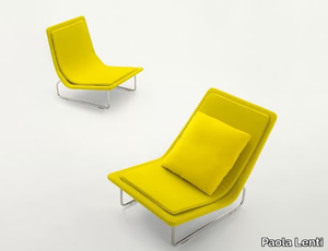 SAND - Sled base garden armchair with removable cover _ Paola Lenti