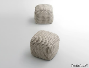 DUVÉ - Square linen garden pouf _ Paola Lenti