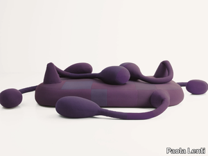 METAMORFOSI ZOIDE - Felt pouf with removable lining _ Paola Lenti