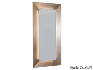 BEST WORLD - Rectangular mirror with integrated lighting _ Paolo Castelli