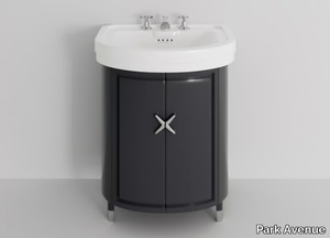 LEWIS - Wooden vanity unit with doors with integrated washbasin _ Park Avenue