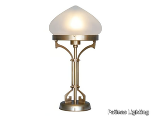 PANNON - Brass table lamp _ Patinas Lighting