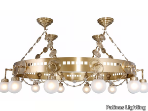 CASABLANCA II - Handmade brass chandelier _ Patinas Lighting